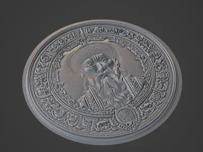 Genghis Khan Medallion 3D print model purchase