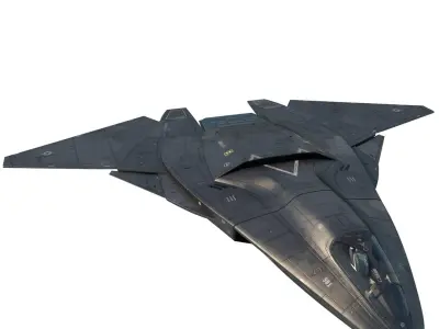  Concept futuristic fighter 