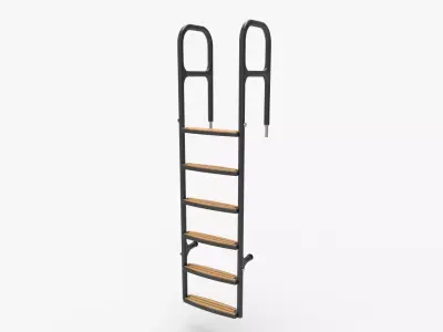 Carbon Fiber Yacht Swim Ladder  3D model