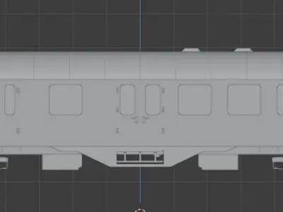 H0 1-87 scale Umbauwagen BD4yg 2nd class with luggage room 3D print model