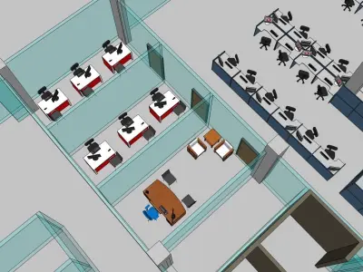 Television Station Facility Free 3D model