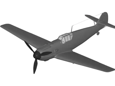 Messerschmitt Bf 109 3D model get