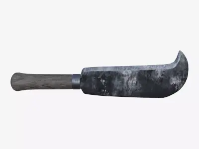 WWI Military Billhook Low-poly 3D model