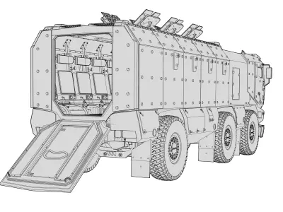 Kamaz Typhoon Truck 3D model