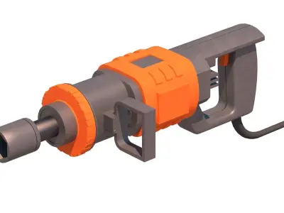 neumatic hammer drill 3D model