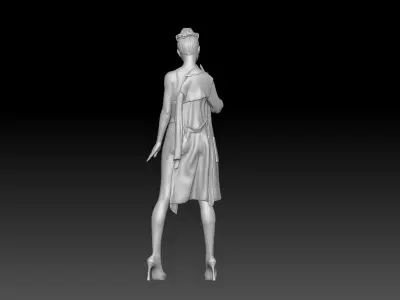 PIN UP NURSE 5 3D print model