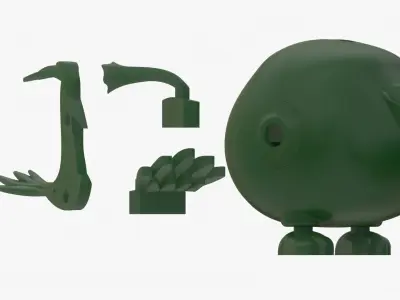 Lego Bird 3D model