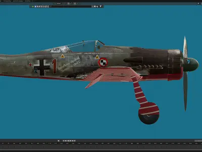 FW 190 D 9 Free 3D model