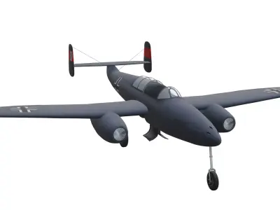 Heinkel He 280 Low-poly 3D model purchase