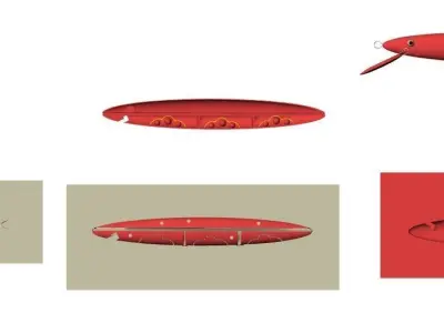 enjection  lure mold 3D model