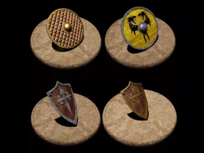 Shields Pack 3D model