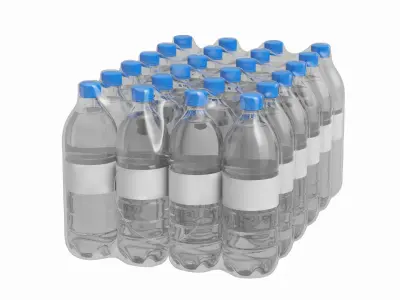 Water Bottle Pack V1 3D model