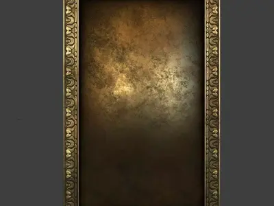 Picture frame Low-poly 3D model