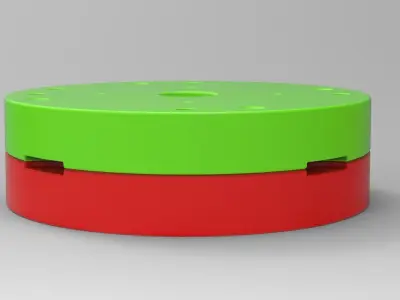 Mold for diecast truck tire 4 Scale 1 to 25 3D print model