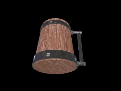 Beer Mug Low-poly 3D model purchase