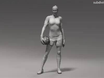  Female Goalkeeper Animated HQ Standard License 