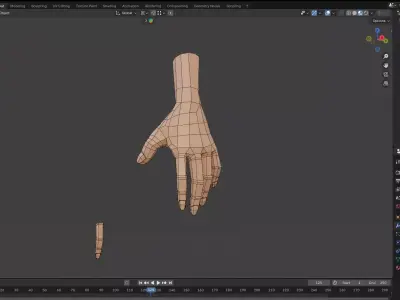 Hand-base model 3D model