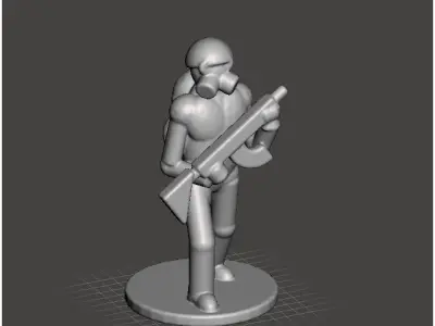 Armed Soldiers Set of 5 models 3D model