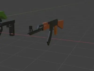 Low poly war package game ready Low-poly 3D model