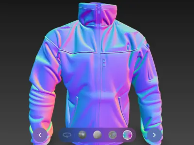  military tactical jacket 3d model 3D model