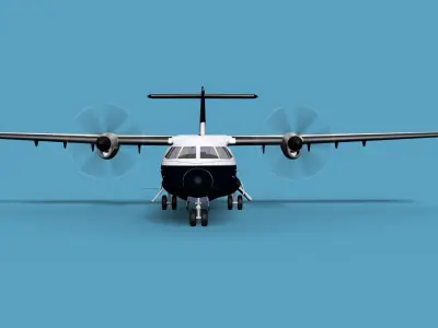 ATR  ATR-42-500 British Airways 3D model