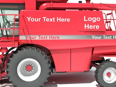 Combine Harvester 3D model 23