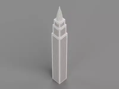 Paper Skyscraper V4 Low-poly 3D model