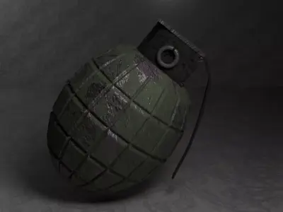 Grenade High Poly Model 3D model