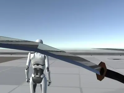 Sword samurai Low-poly 3D model
