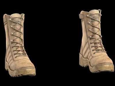 Tactical boots Low-poly 3D model purchase
