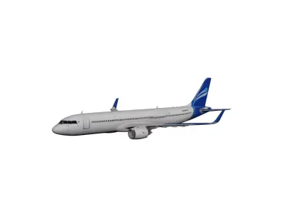 A321neo Passenger Airliner Commercial Aircraft 3D Model 3D model