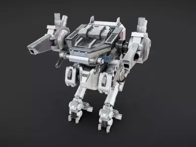 Mech 14 - Read Description Low-poly 3D model