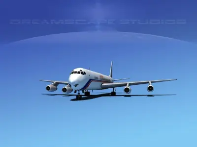 Douglas DC-8-63 Lan Chile 2 3D model