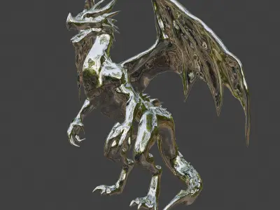 Dragon statue 3D model