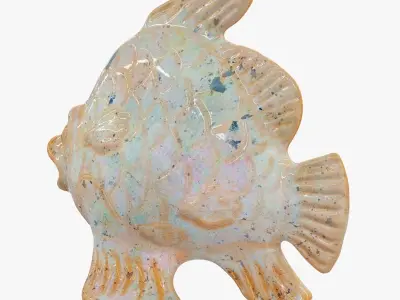 Ceramic Fish Figurine 3D model