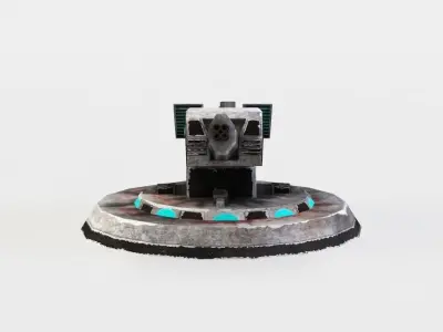 Plasma weapon Low-poly 3D model