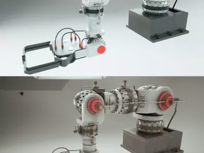 Hydra Mp Robotic Arm Manipulator 3D model