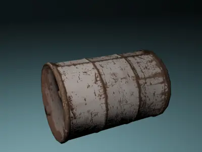 Barrel Explosive Free low-poly 3D model