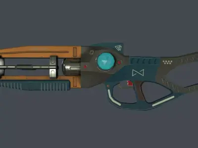 Plasma Rifle  Low-Poly Low-poly 3D model