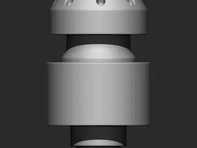 Machine Parts IMM OBJ STL Brush Pack 17 in One 3D model