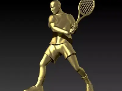 Tennis Player Pendant  3D print model