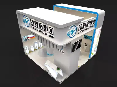 Exhibition - Area -6X6-3DMAX2009-6 3D model