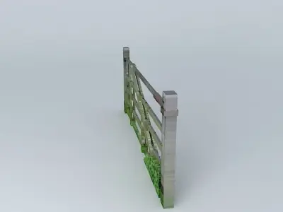 Eco Rail Track Old Gate Old Steam Days Free 3D model