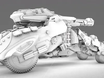 High Resolution Tank 3D model
