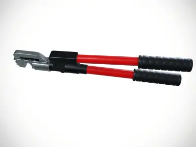 Hydraulic crimping plier Low-poly 3D model
