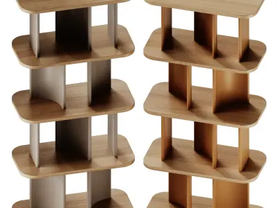 Parentesi DM Bookcase Double sided by Morica Design 3D model