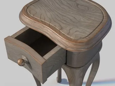 Antique console 3D model