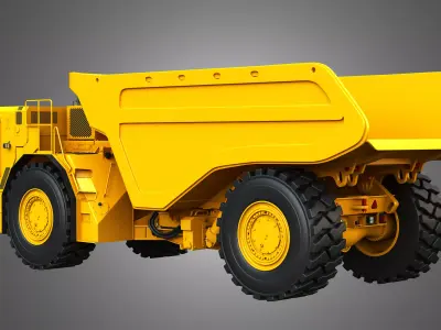 AD63 Underground Mining Dump Truck 3D model