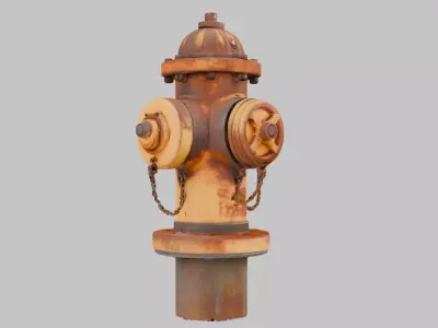Rusty Steampunk Asset Low-poly 3D model