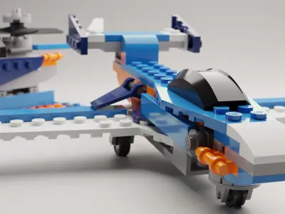 High Quality Lego 3 in 1 Aircrafts set 3D model